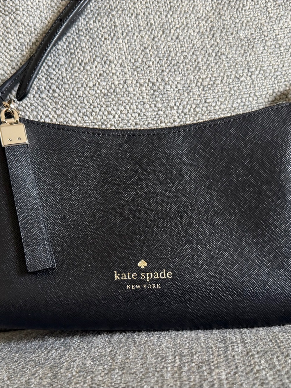 kate spade Black Leather Curved Sadie Crossbody with Gold Hardware - Picture 3 of 7